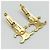 Céline Fermi per capelli Celine Triomphe in metallo dorato (Set di 2) - vista 6