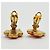 Chanel Clip-On Ohrringe Gold und Rosa - Ansicht 6