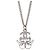 Chanel Vintage CC Logo Ketten-Charm-Anhänger versilbert - Ansicht 2