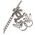 Chanel Vintage CC Logo Ketten-Charm-Anhänger versilbert - Ansicht 4