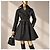 Alaïa Trench coat preto evasê de algodão - vista 10