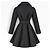 Alaïa Trench coat preto evasê de algodão - vista 2