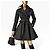 Alaïa Trench coat preto evasê de algodão - vista 4