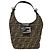 Borsa a tracolla Fendi Mamma Baguette in tela Zucca Medium