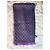 Sciarpa Gucci GG Supreme in lana viola e grigia - vista 5