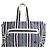Chanel Vintage Pocket Striped Canvas Large