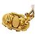 Chanel Vintage CC Logo Oval Clip on Gold Plated - vista 5