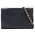 Chanel Schultertasche aus Lammleder in Navy