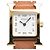 Hermès Hermes Heure H Quartz Plated Metal and Leather 30