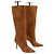 Stivali Gianvito Rossi in camoscio camel - vista 3