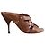 Prada Mules aus braunem Leder
