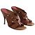 Prada Mules aus braunem Leder - Ansicht 3