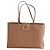 Cabas Lancel em pele castanha