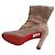 Botas Christian Louboutin de gamuza marrón - vista 6