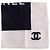 Foulard Chanel in seta nero