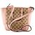 GUCCI - Borsa a tracolla Bree Gucci in tela monogrammata marrone e pelle grana rosa - vista 3