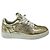 Sneakers basse Chanel Gold Metallic 2023 CC Logo in pelle di vitello - vista 2