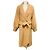 Autre Marque Abrigo Elleme Camel Chouchou con cinturón