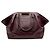 Michael Kors Collection Borsa Satchel Lexi Large in pelle bordeaux - vista 3