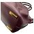Michael Kors Collection Borsa Satchel Lexi Large in pelle bordeaux - vista 8