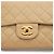 Timeless Chanel Vintage Classic Double Flap Small Schultertasche aus gestepptem Lammleder Beige - Ansicht 9