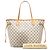 Louis Vuitton Neverfull MM Tote Bag Damier Azur Weiß - Ansicht 8