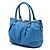 Borsa Satchel Gucci Guccissima Sukey Blu - vista 2
