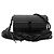 Autre Marque Borsa Box Opium monocromatica con monogramma Saint Laurent in pelle di agnello e acrilico costoluto con frange, nera