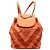 Sac à dos Chanel Paris Cuba Chevron Canvas Twist Drawstring Orange