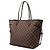 Borsa Tote Louis Vuitton Damier Ebene Neverfull MM marrone - vista 2