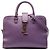 Autre Marque Borsa Cabas Satchel Monogram in pelle Baby Saint Laurent Viola