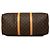 Sac de voyage Louis Vuitton Monogram Keepall Bandouliere 50 Marron - vue 3