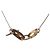 Collana con pendente Maillon in corno di bufalo e placcato palladio argentato Hermès - vista 3