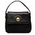 Borsa Burberry in nylon e pelle nera con motivo check tonale