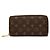 Portafoglio Lungo Zippy Monogram Louis Vuitton Brown