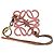 Portachiavi e charm per borsa Anagram in pelle marrone LOEWE - vista 2