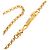 Collana con pendente Chanel CC logo a goccia placcato oro - vista 3
