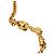 Collana con pendente Chanel CC logo a goccia placcato oro - vista 4