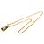 Collana con pendente Chanel CC logo a goccia placcato oro - vista 5