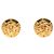 Chanel CC vergoldete runde Clip-On Ohrringe