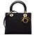 Borsa Lady Dior Medium in nylon Cannage nero