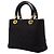 Borsa Lady Dior Medium in nylon Cannage nero - vista 2