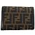 Portafoglio compatto Fendi Trifold Flap Zucca Canvas - vista 2