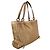Borsa Tote Gucci Abbey in tela GG beige e oro - vista 2