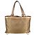 Borsa Tote Gucci Abbey in tela GG beige e oro - vista 3