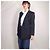 Genny Black Wool Double-Breasted Tuxedo Jacket - view 5
