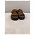 Prada Braune Leder- und Wildleder Plateausandalen - Ansicht 2