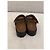 Prada Braune Leder- und Wildleder Plateausandalen - Ansicht 3