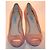Prada Pink Suede Platform Peep-Toe Pumps - view 3