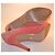 Prada Pink Suede Platform Peep-Toe Pumps - view 5